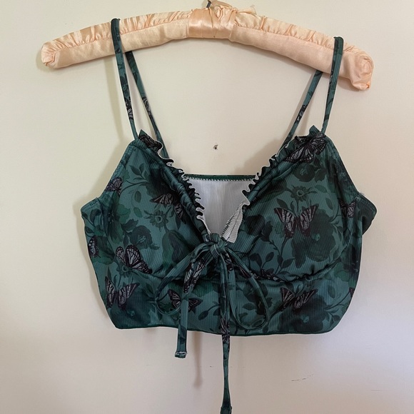 Build in bra bustier crop top butterfly - Picture 2 of 4